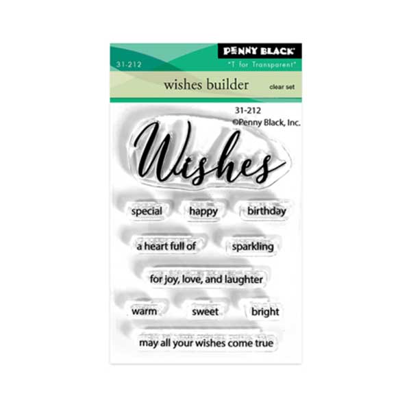 Penny Black Wishes Builder Stamp