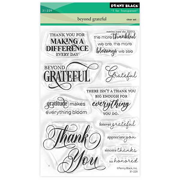 Penny Black Beyond Grateful Stamp