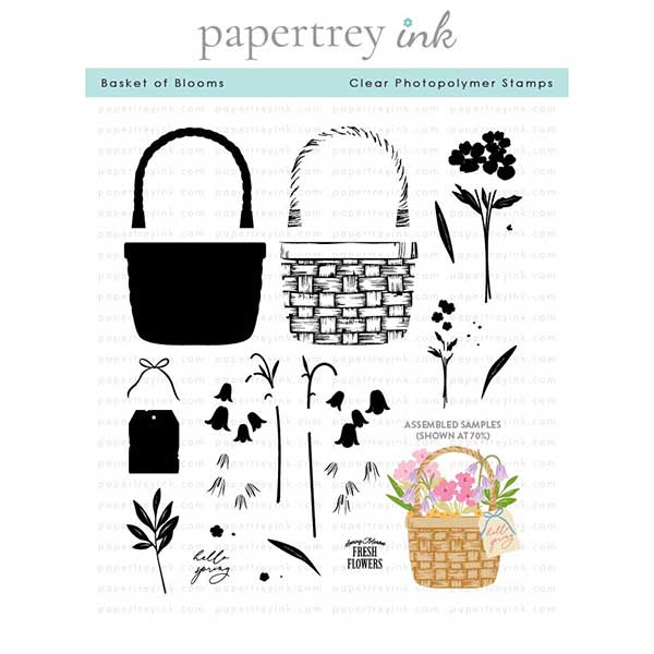 Papertrey Ink Basket of Blooms Stamp