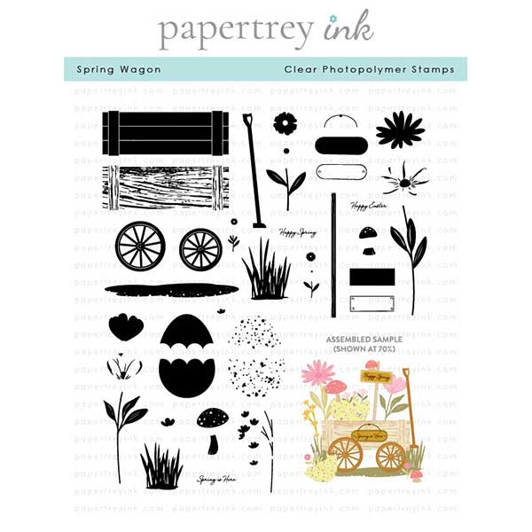 Papertrey Ink Spring Wagon Stamp