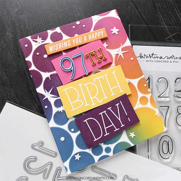 Concord &amp; 9th - Kristina Werner Lucky Numbers Stamp Set