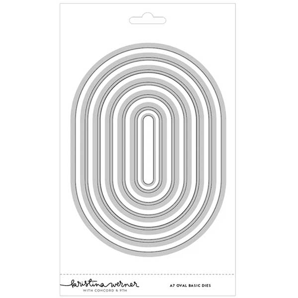 Concord &amp; 9th - Kristina Werner A7 Oval Basics Dies