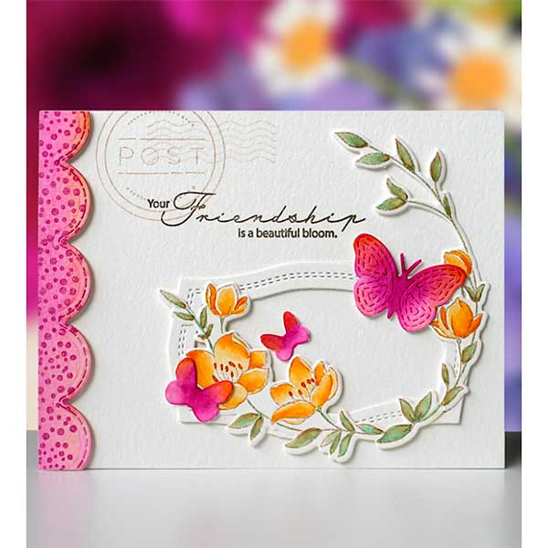 Penny Black Butterfly &amp; Leaves Dies