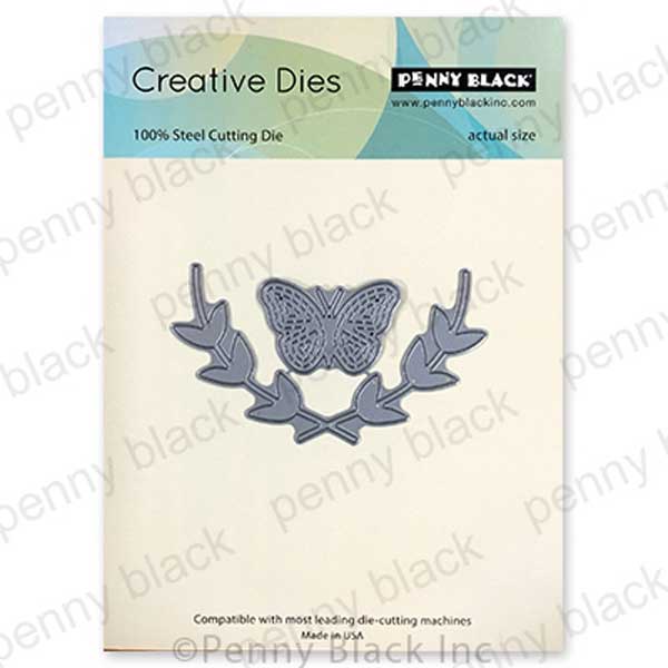 Penny Black Butterfly &amp; Leaves Dies