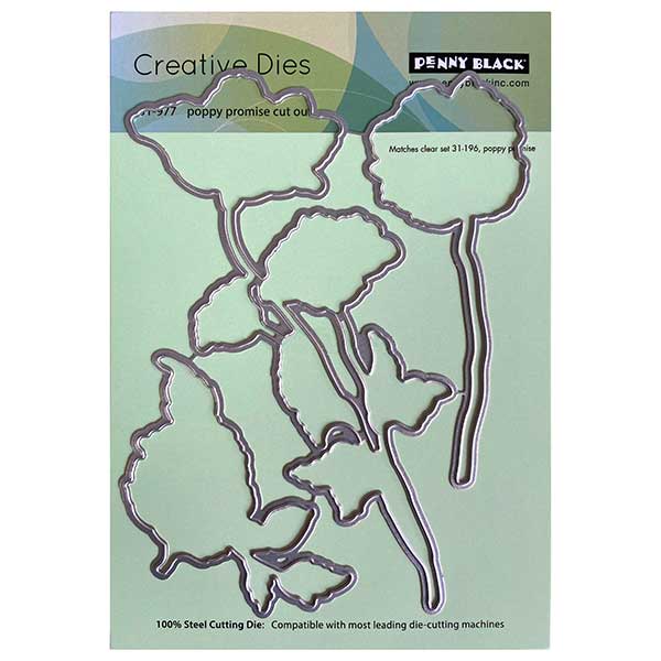 Penny Black Poppy Promise Cut Outs