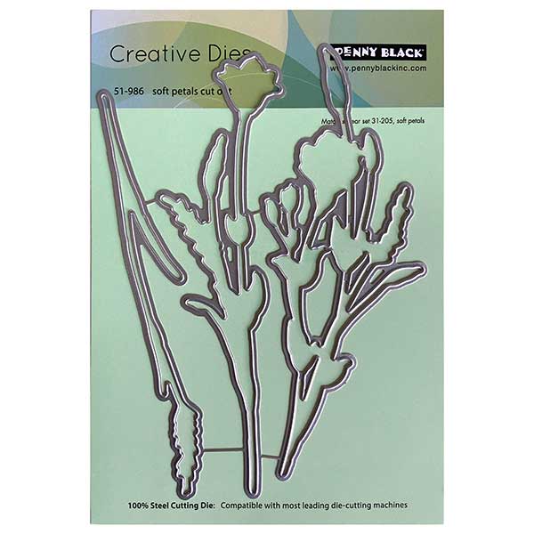 Penny Black Soft Petals Cut Out