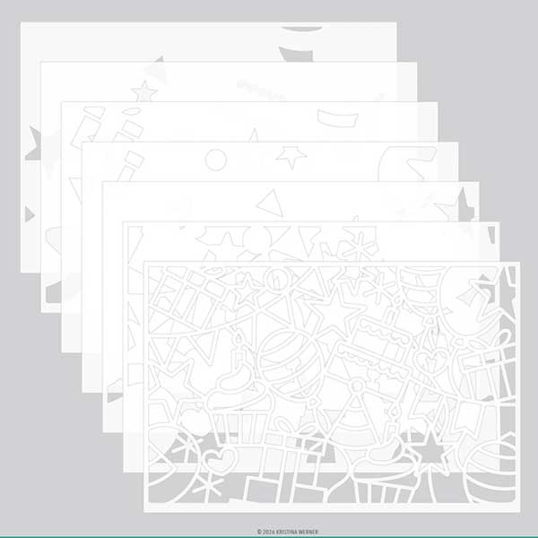 Concord &amp; 9th - Kristina Werner Big Day Birthday Stencil Pack