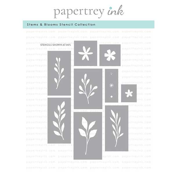Papertrey Ink Stems &amp; Blooms Stencil Collection