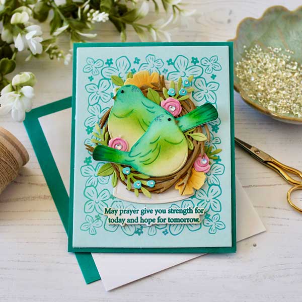 Papertrey Ink Praying for You Sentiments II Dies