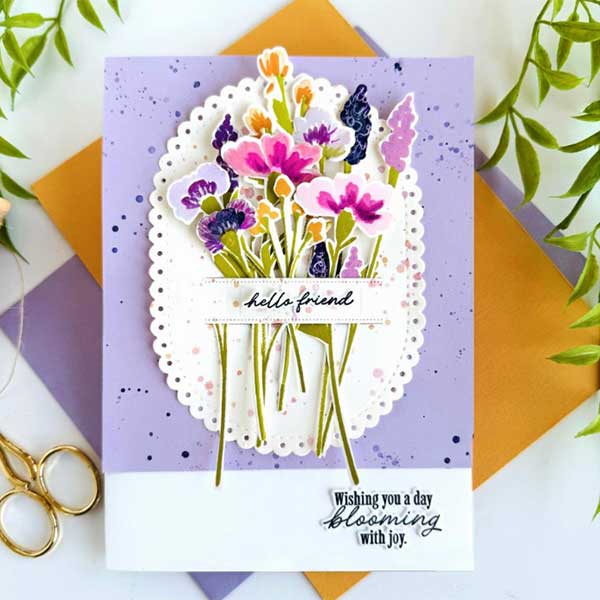 Papertrey Ink Blooming Beauties Stamp
