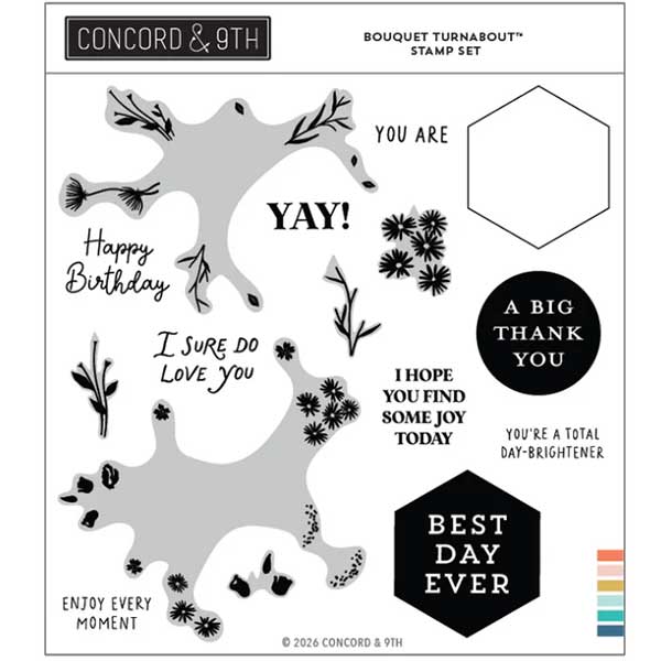 Concord &amp; 9th Bouquet Turnabout™ Stamp Set