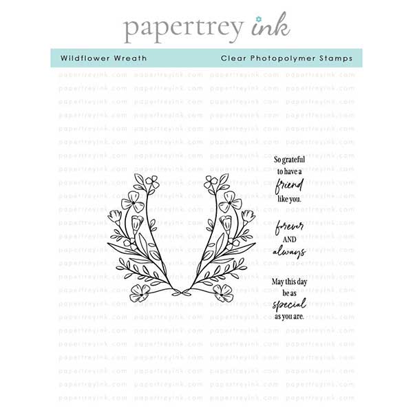 Papertrey Ink Wildflower Wreath Stamp