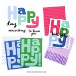 Concord & 9th Big Happy Patterns Stamp Set