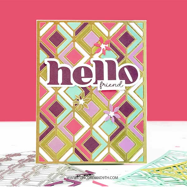 Concord &amp; 9th Diamond Lattice Inlay Die