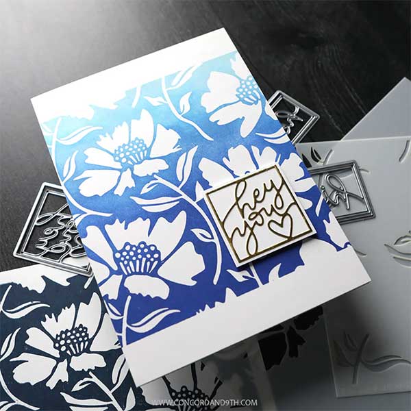 Concord &amp; 9th - Kristina Werner Framed Script Hellos Dies