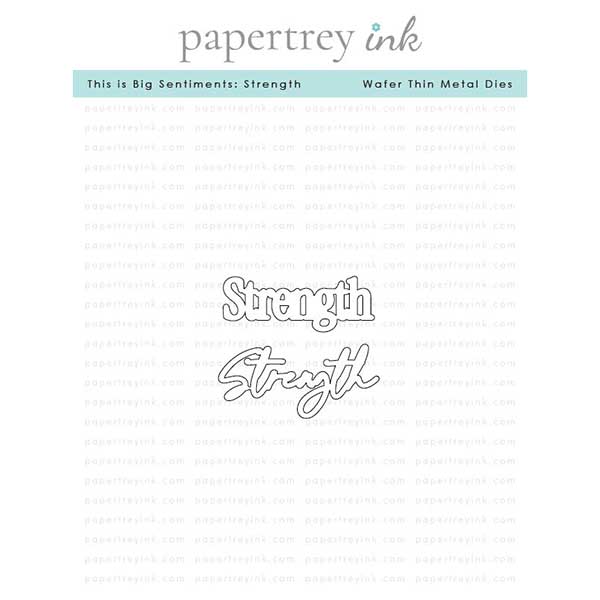Papertrey Ink This is Big Sentiments: Strength Dies