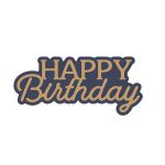 Spellbinders Layered Happy Birthday Etched Dies