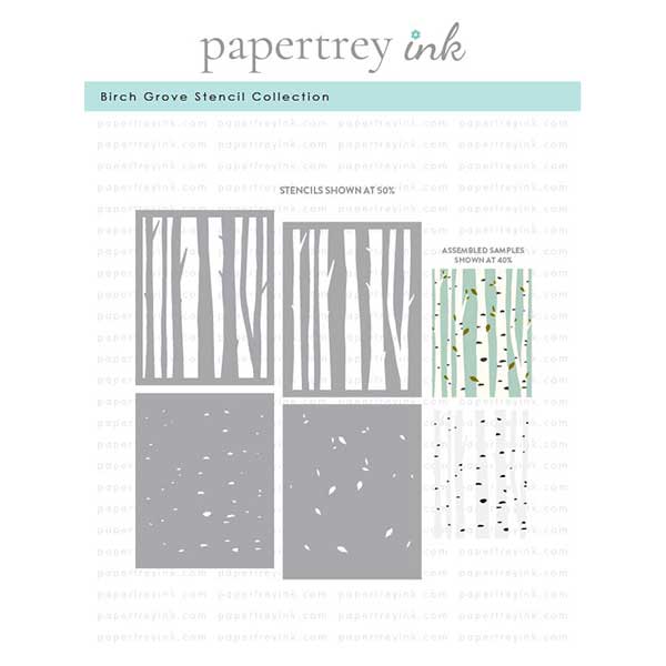 Papertrey Ink Birch Grove Stencil Collection