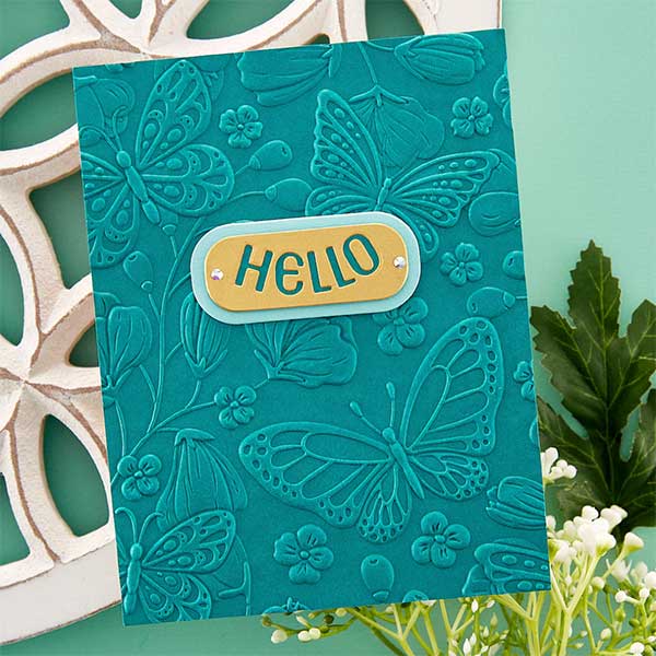 Spellbinders Beautiful Butterflies 3D Embossing Folder