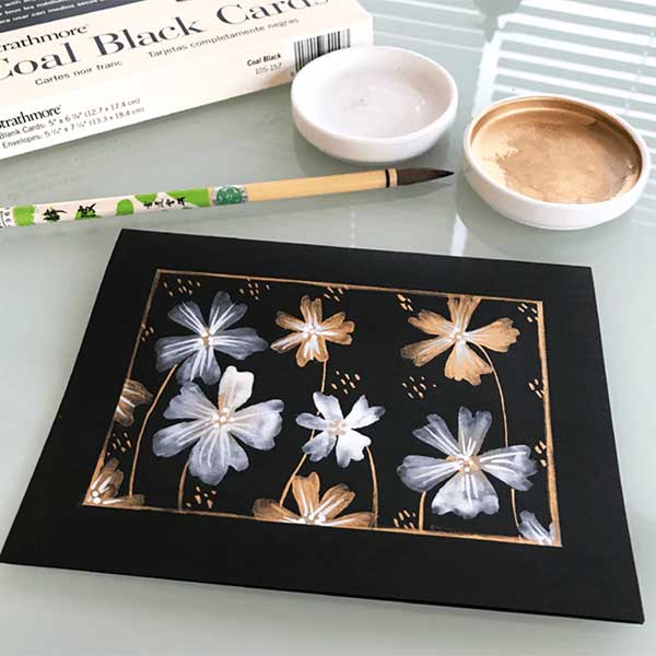 Spellbinders Yasutomo Reddish Gold Japanese Watercolor