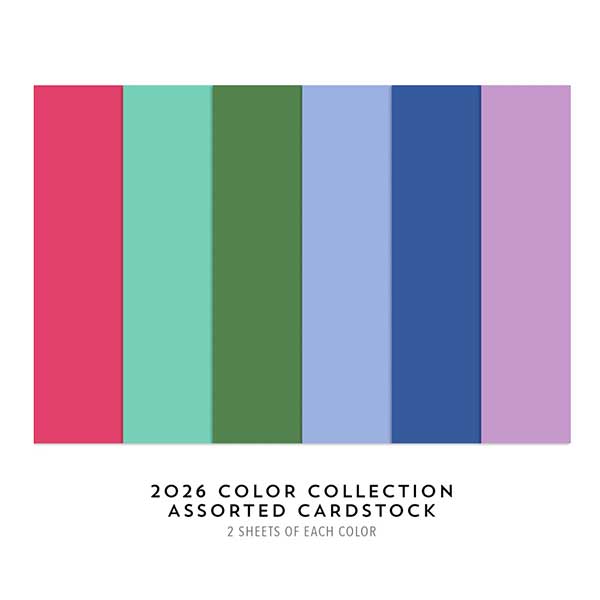 Concord &amp; 9th 2026 Color Collection Assorted Cardstock Pack