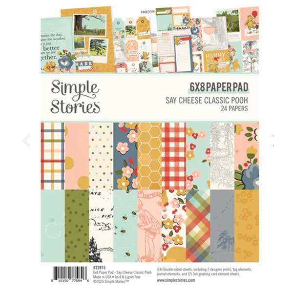 Simple Stories Say Cheese Classic Pooh Patterned Paper