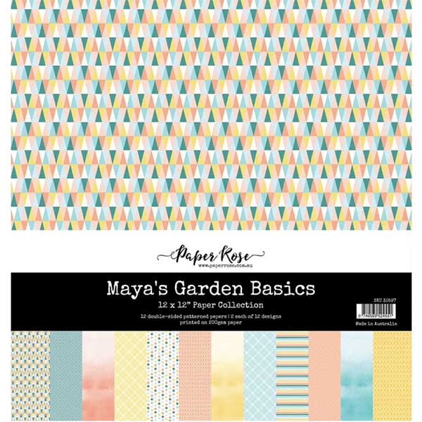 Paper Rose Maya's Garden Basics 12"x12" Collection