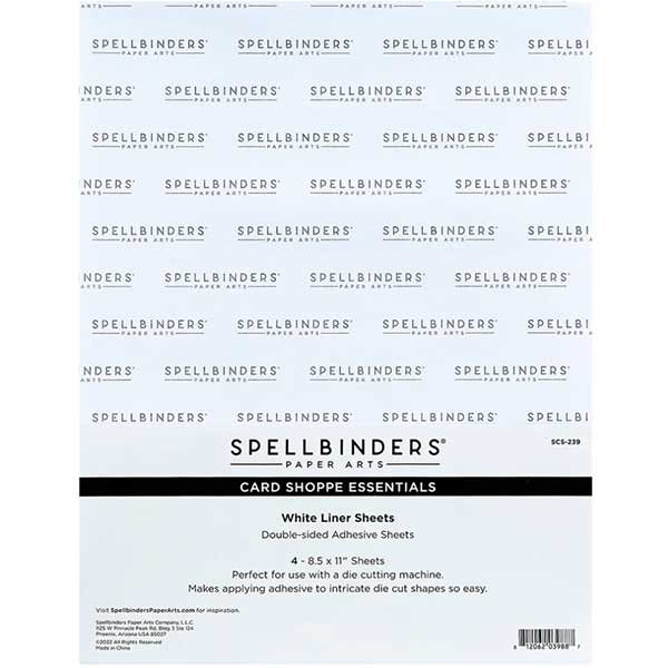 Spellbinders White Liner Sheets - 8.5" x 11"