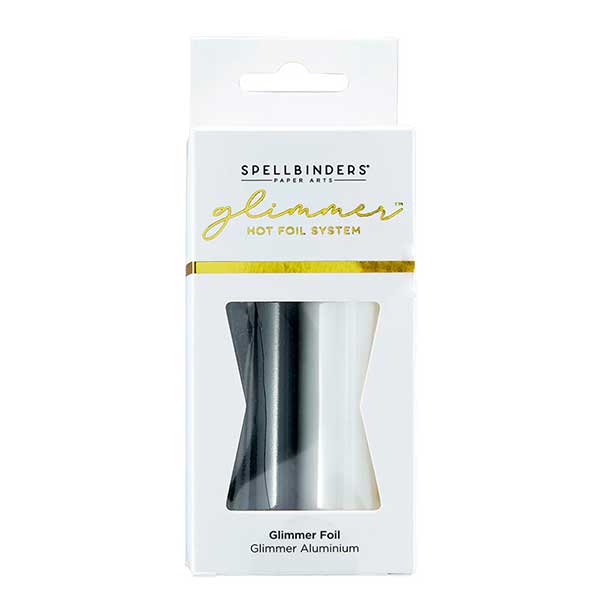 Spellbinders Glimmer Hot Foil 2 Rolls - Opaque Black &amp; White Pack