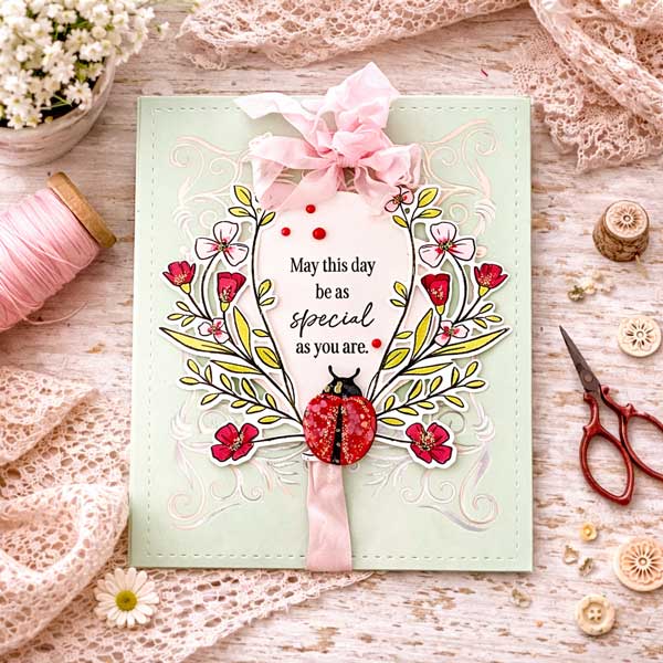 Papertrey Ink Wildflower Wreath Dies