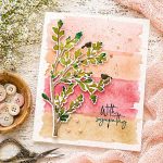 Papertrey Ink Brushstrokes Stencil Collection