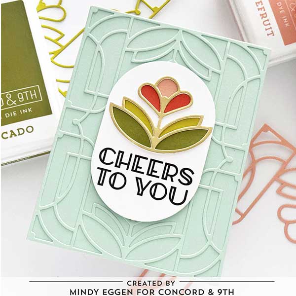 Concord &amp; 9th Gilded Glass Stamp Set