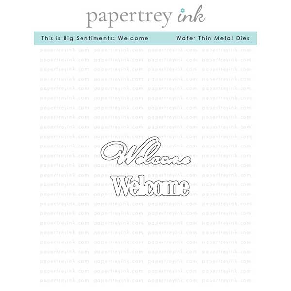 Papertrey Ink This is Big Sentiments: Welcome Dies