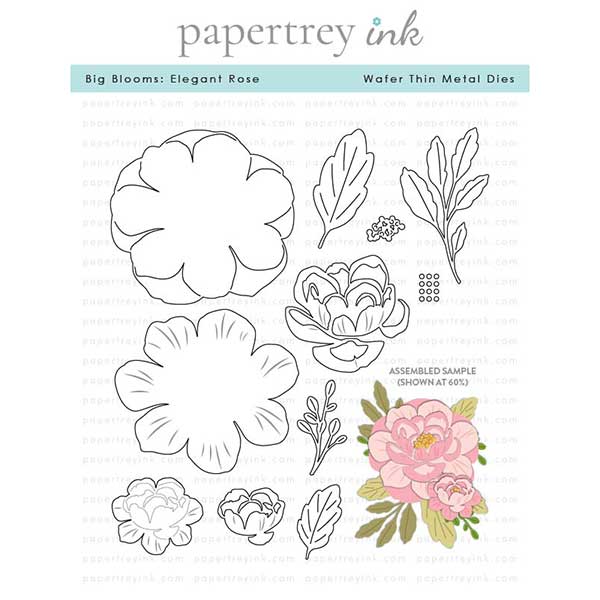 Papertrey Ink Big Blooms: Elegant Rose Dies