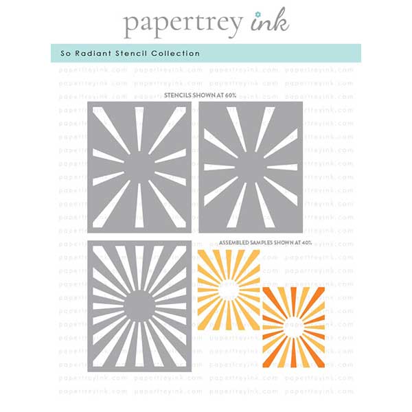 Papertrey Ink So Radiant Stencil Collection