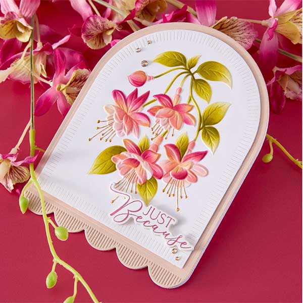 Spellbinders Magical Fuchsia 3D Embossing Folder