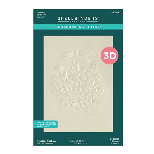 Spellbinders Magical Fuchsia 3D Embossing Folder