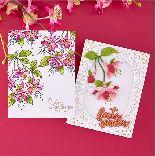 Spellbinders Layered Magical Fuchsia Stencil