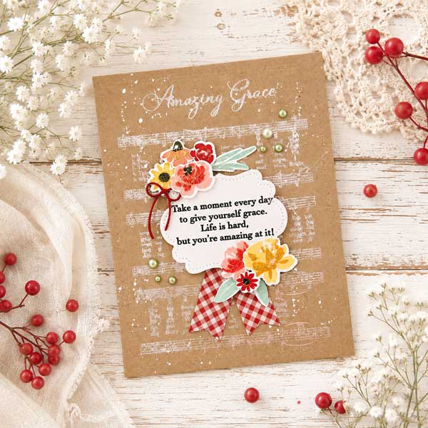Papertrey Ink Amazing Grace Background Stamp
