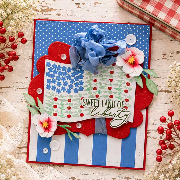 Papertrey Ink Freedom in Bloom Stamp