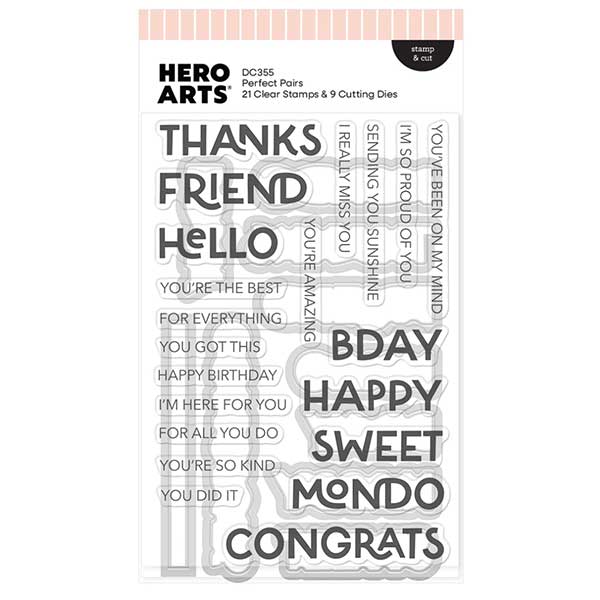 Hero Arts Perfect Pairs Stamp &amp; Cut