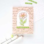 Hero Arts Hero Arts Positive Script Bold Prints Cling Rubber Stamp