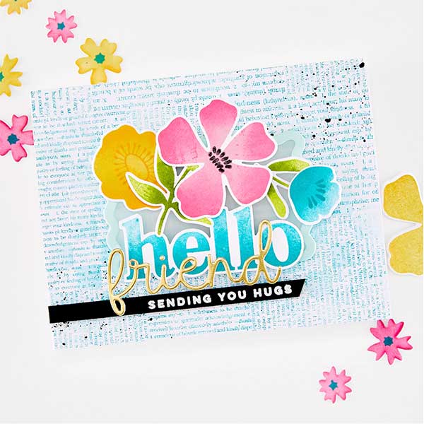 Hero Arts Friendly Type Cling Stamp