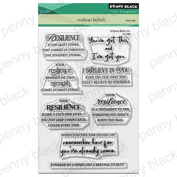 Penny Black Resilient Beliefs Stamp Set