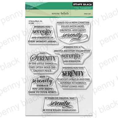 Penny Black Serene Beliefs Stamp Set