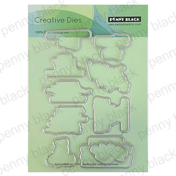 Penny Black Positivity Cutouts