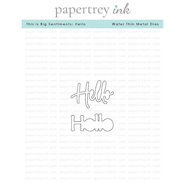 Papertrey Ink This is Big Sentiments: Hello Dies
