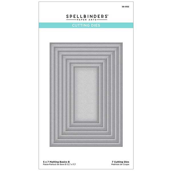 Spellbinders 5 x 7 Matting Basics B Card Creator Etched Dies