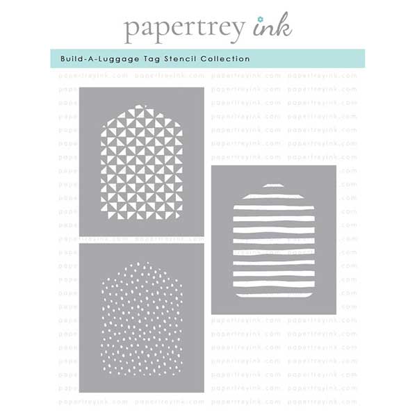 Papertrey Ink Build-A-Luggage Tag Stencil Collection