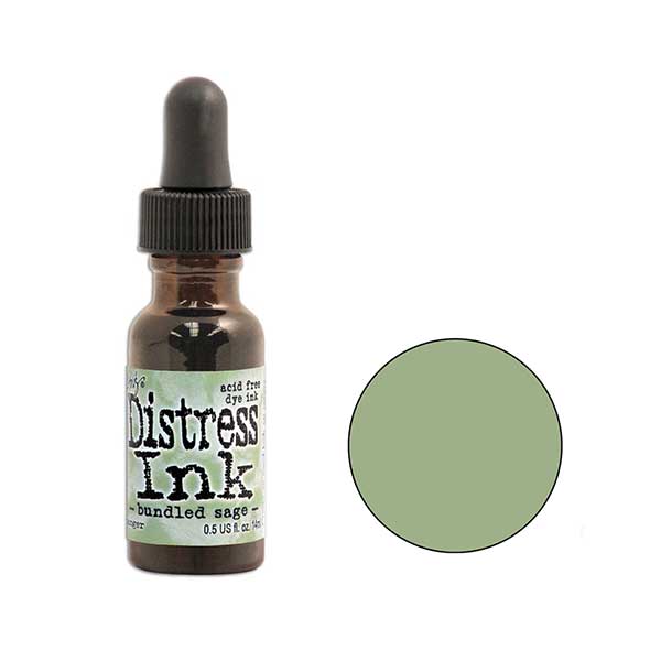 Tim Holtz Distress Ink Pad Reinker - Bundled Sage